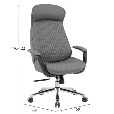 ΚΑΡΕΚΛΑ ΓΡΑΦΕΙΟΥ PREMIUM VELUM HM1233.10 ΓΚΡΙ PU--ΒΑΣΗ ΧΡΩΜΙΟΥ 71x69x116-122Υεκ. ΚΑΡΕΚΛΑ ΓΡΑΦΕΙΟΥ PREMIUM VELUM HM1233.10 ΓΚΡΙ PU--ΒΑΣΗ ΧΡΩΜΙΟΥ 71x69x116-122Υεκ.