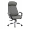 ΚΑΡΕΚΛΑ ΓΡΑΦΕΙΟΥ VELUM HM1233.10 ΓΚΡΙ PU--ΒΑΣΗ ΧΡΩΜΙΟΥ 71x69x116-122Υεκ.