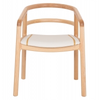 ΠΟΛΥΘΡΟΝΑ ΤΡΑΠΕΖΑΡΙΑΣ EFFY HM18393.01 ΦΡΑΞΙΝΟΣ ΣΕ OAK-ΚΑΘΙΣΜΑ ΕΚΡΟΥ PU 60x58x71Υεκ