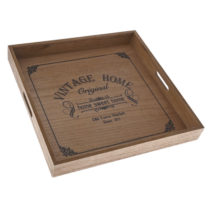 ΞΥΛΙΝΟΣ ΔΙΣΚΟΣ VINTAGE HOME 40Χ40 ΕΚ ΞΥΛΙΝΟΣ ΔΙΣΚΟΣ VINTAGE HOME 40Χ40 ΕΚ