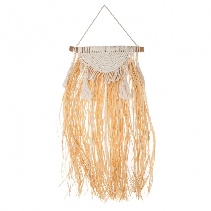 BOHO ΜΑΚΡΑΜΕ ΤΟΙΧΟΥ ΜΕ RAFFIA 30Χ60 80ΕΚ