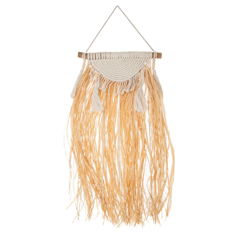 BOHO ΜΑΚΡΑΜΕ ΤΟΙΧΟΥ ΜΕ RAFFIA 30Χ60 80ΕΚ BOHO ΜΑΚΡΑΜΕ ΤΟΙΧΟΥ ΜΕ RAFFIA 30Χ60 80ΕΚ