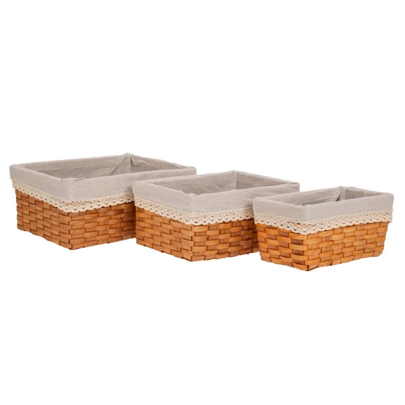 ΣΕΤ 3 ΠΑΝΕΡΙ ΜΕΛΙ ΜΕ ΥΦΑΣΜΑ A:35X25X15 B:30X20X13 C:25X15X11 ΕΚ ΣΕΤ 3 ΠΑΝΕΡΙ ΜΕΛΙ ΜΕ ΥΦΑΣΜΑ A:35X25X15 B:30X20X13 C:25X15X11 ΕΚ