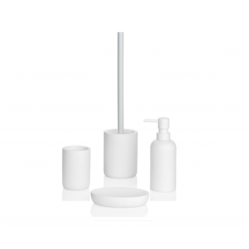 Andrea House - Αντλία Για Σαπούνι Matte White Resin Ø6,5X18,5cm Andrea House - Αντλία Για Σαπούνι Matte White Resin Ø6,5X18,5cm