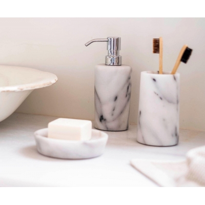 Andrea House - Αντλία Για Σαπούνι White Marble/Silver Andrea House - Αντλία Για Σαπούνι White Marble/Silver