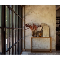 Andrea House - Καθρεφτης Τοίχου Golden Arch Metal 60x2.5x70cm Andrea House - Καθρεφτης Τοίχου Golden Arch Metal 60x2.5x70cm
