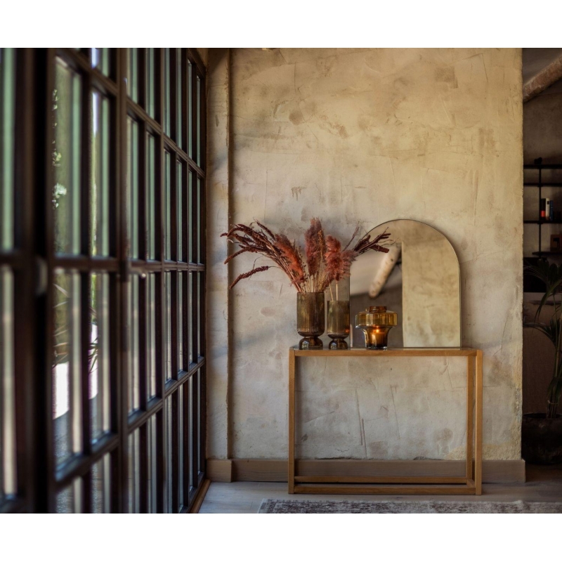 Andrea House - Καθρεφτης Τοίχου Golden Arch Metal 60x2.5x70cm Andrea House - Καθρεφτης Τοίχου Golden Arch Metal 60x2.5x70cm