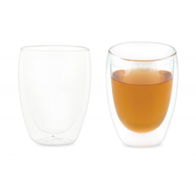 Andrea House - Γυάλινο Σετ 2 Ποτήρια Διπλού Τοιχώματος 330ml