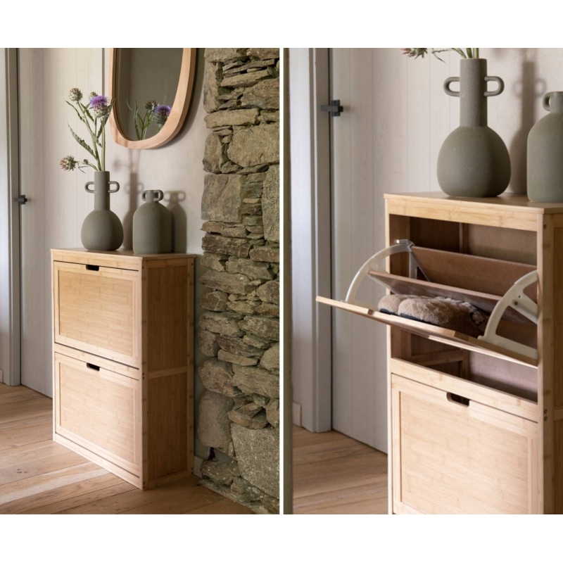 Andrea House - Παπουτσοθήκη Με 2 Ντουλάπια Bamboo Andrea House - Παπουτσοθήκη Με 2 Ντουλάπια Bamboo