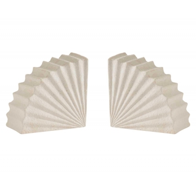 Andrea House - White Cement Bookends Andrea House - White Cement Bookends