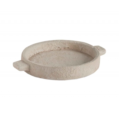 Andrea House - Στρογγυλός Διακοσμητικός Δίσκος Cement D20cm Andrea House - Στρογγυλός Διακοσμητικός Δίσκος Cement D20cm