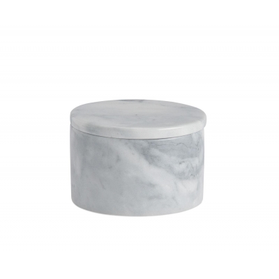 Andrea House - Μαρμάρινο Κουτί Με Καπάκι Round White Ø10cm Andrea House - Μαρμάρινο Κουτί Με Καπάκι Round White Ø10cm