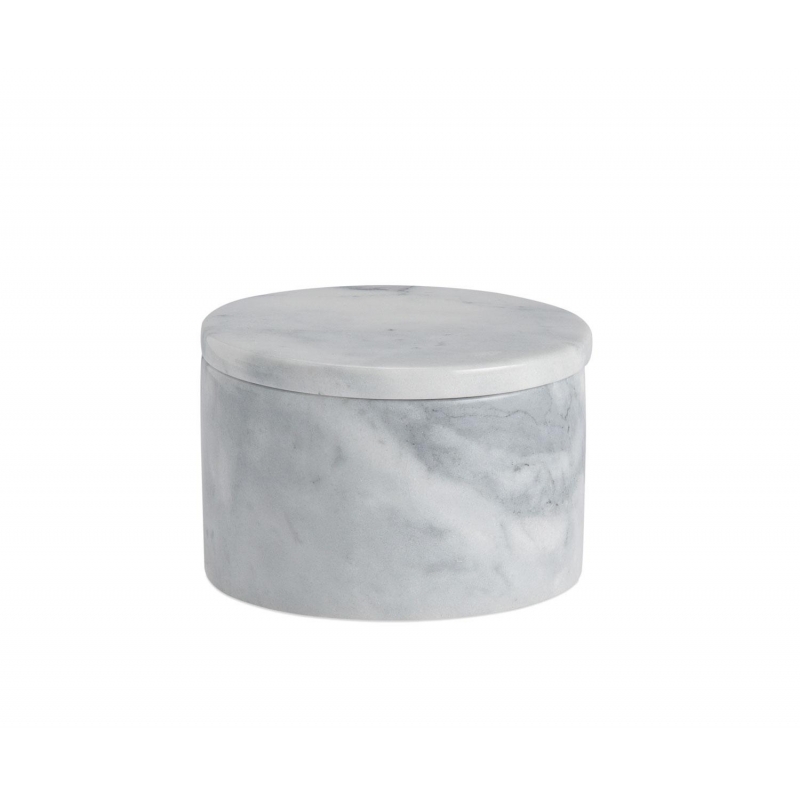 Andrea House - Μαρμάρινο Κουτί Με Καπάκι Round White Ø10cm Andrea House - Μαρμάρινο Κουτί Με Καπάκι Round White Ø10cm