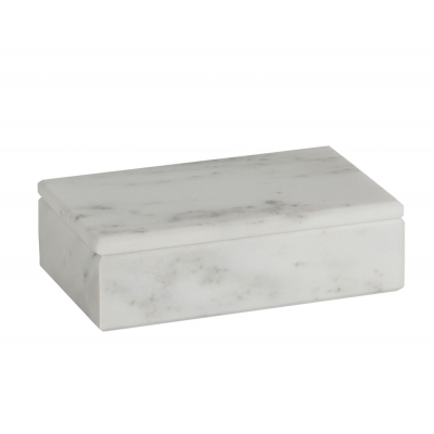 Andrea House - Μαρμάρινο Κουτί Με Καπάκι White 20x12cm Andrea House - Μαρμάρινο Κουτί Με Καπάκι White 20x12cm
