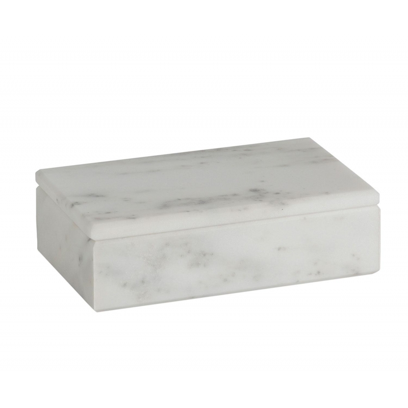 Andrea House - Μαρμάρινο Κουτί Με Καπάκι White 20x12cm Andrea House - Μαρμάρινο Κουτί Με Καπάκι White 20x12cm