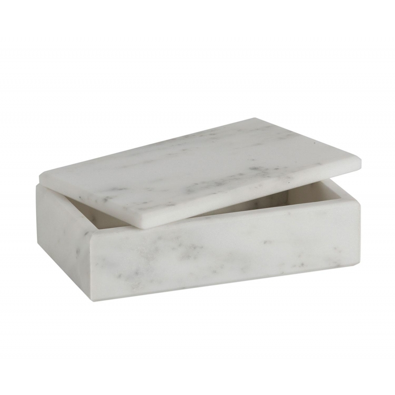 Andrea House - Μαρμάρινο Κουτί Με Καπάκι White 20x12cm Andrea House - Μαρμάρινο Κουτί Με Καπάκι White 20x12cm