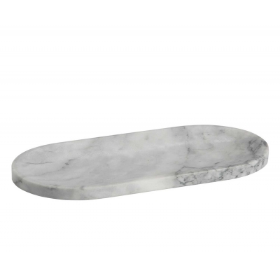 Andrea House - Μαρμάρινος Οβάλ Δίσκος White 30x15cm Andrea House - Μαρμάρινος Οβάλ Δίσκος White 30x15cm