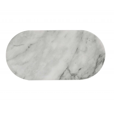 Andrea House - Μαρμάρινος Οβάλ Δίσκος White 30x15cm Andrea House - Μαρμάρινος Οβάλ Δίσκος White 30x15cm
