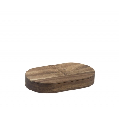 Andrea House - Κουτί Αποθήκευσης Κοσμημάτων Με Καθρέφτη Acacia Wood