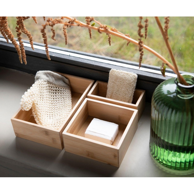 Andrea House - Σετ 3 Κουτιά Ανοιχτής Αποθήκευσης Bamboo Andrea House - Σετ 3 Κουτιά Ανοιχτής Αποθήκευσης Bamboo