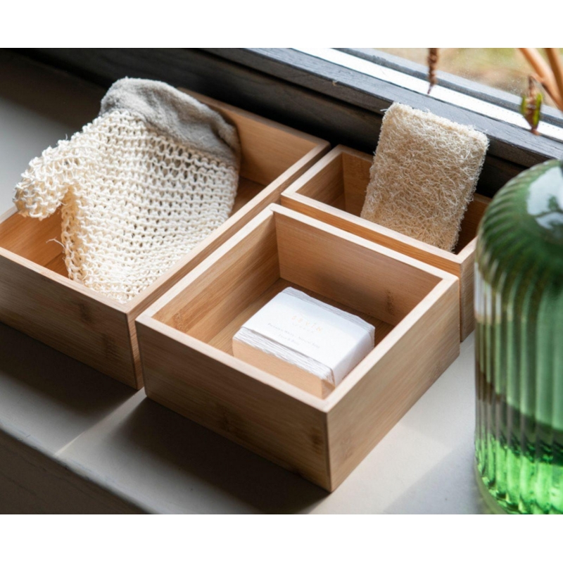 Andrea House - Σετ 3 Κουτιά Ανοιχτής Αποθήκευσης Bamboo Andrea House - Σετ 3 Κουτιά Ανοιχτής Αποθήκευσης Bamboo