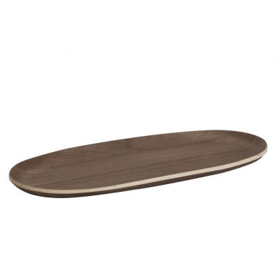 Andrea House - Ξύλινος Οβάλ Δίσκος Walnut 31x15cm Andrea House - Ξύλινος Οβάλ Δίσκος Walnut 31x15cm
