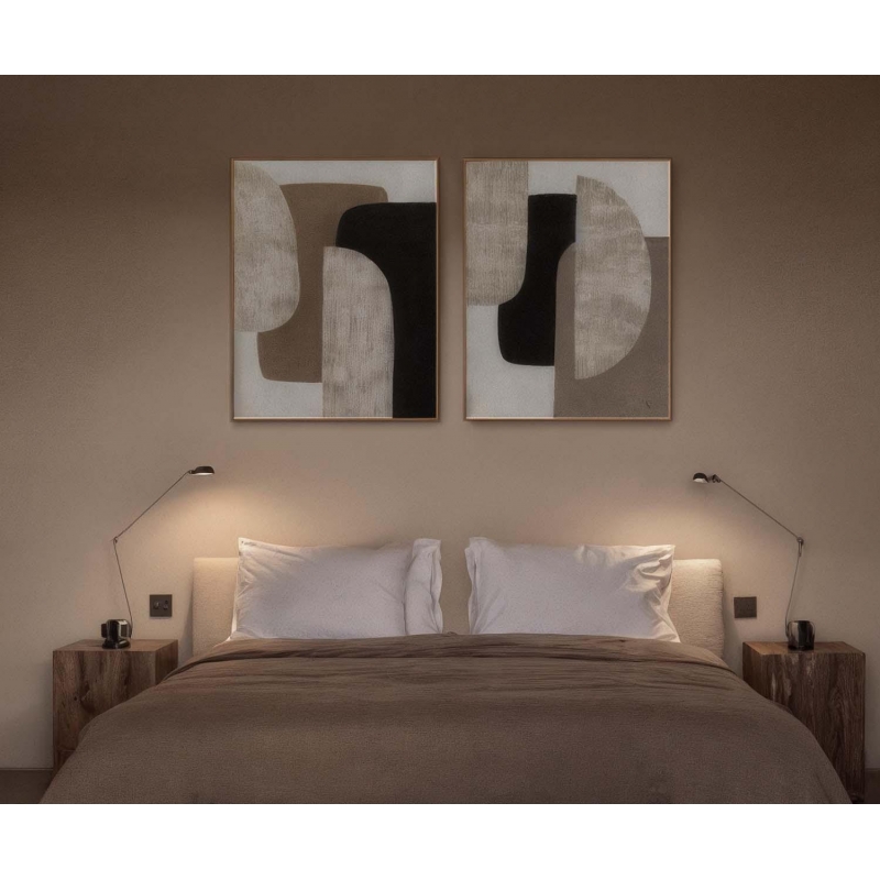 Andrea House - Χειροποίητος Πίνακας Ζωγραφικής Abstract Kampala 80x100cm