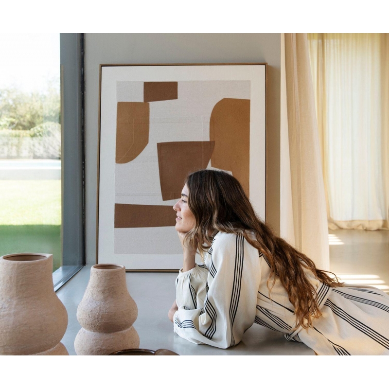 Andrea House - Χειροποίητος Πίνακας Ζωγραφικής Abstract Muna 80x100cm