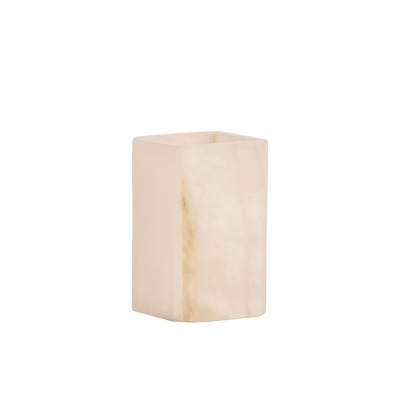 Andrea House - Μαρμάρινο Ποτηράκι Για Οδοντόβουρτσες White/Beige Marble