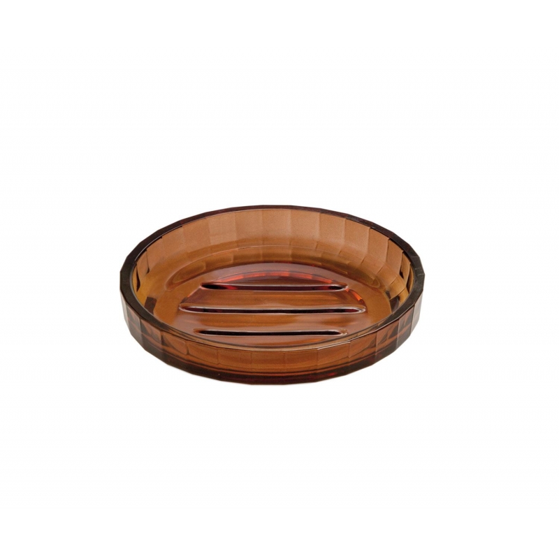 Andrea House - Βάση Για Σαπούνι Brown Glass Stripes Andrea House - Βάση Για Σαπούνι Brown Glass Stripes