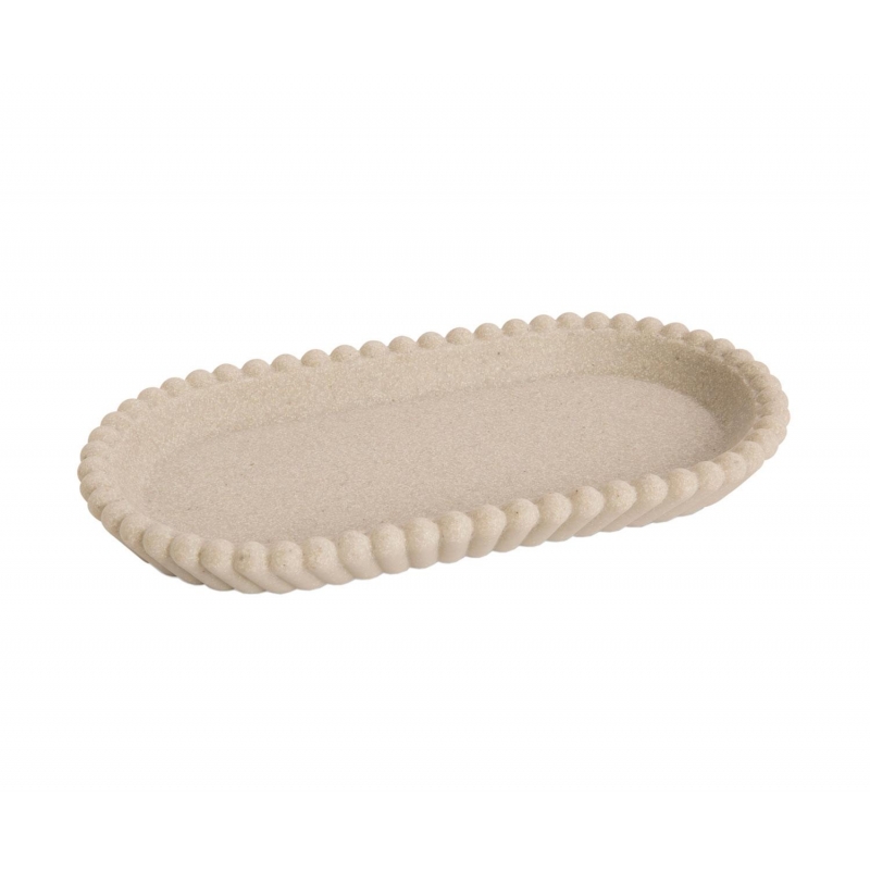 Andrea House - Δίσκος Μπάνιου Stripes Beige Andrea House - Δίσκος Μπάνιου Stripes Beige
