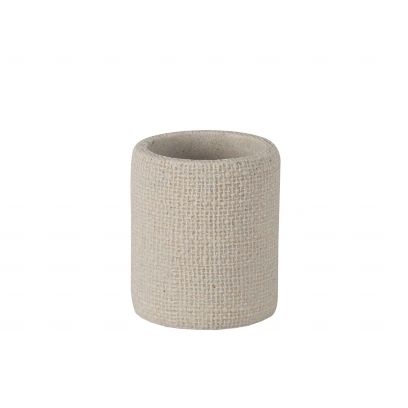 Andrea House - Ποτηράκι Για Οδοντόβουρτσες Textured Beige Andrea House - Ποτηράκι Για Οδοντόβουρτσες Textured Beige