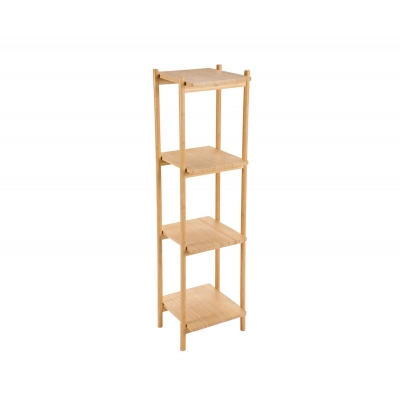 Andrea House - Ραφιέρα Μπάνιου 4 Επιπέδων Bamboo 123cm