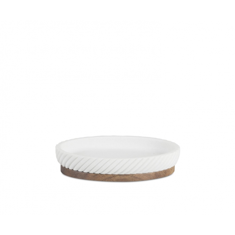 Andrea House - Βάση Για Σαπούνι Polyresin Stripes Acacia Wood Andrea House - Βάση Για Σαπούνι Polyresin Stripes Acacia Wood