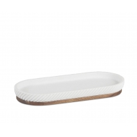 Andrea House - Δίσκος Μπάνιου Polyresin Stripes Acacia Wood Andrea House - Δίσκος Μπάνιου Polyresin Stripes Acacia Wood