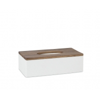 Andrea House - Θήκη Για Χαρτομάντηλα Polyresin Stripes Acacia Wood Andrea House - Θήκη Για Χαρτομάντηλα Polyresin Stripes Acacia Wood