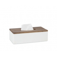 Andrea House - Θήκη Για Χαρτομάντηλα Polyresin Stripes Acacia Wood Andrea House - Θήκη Για Χαρτομάντηλα Polyresin Stripes Acacia Wood