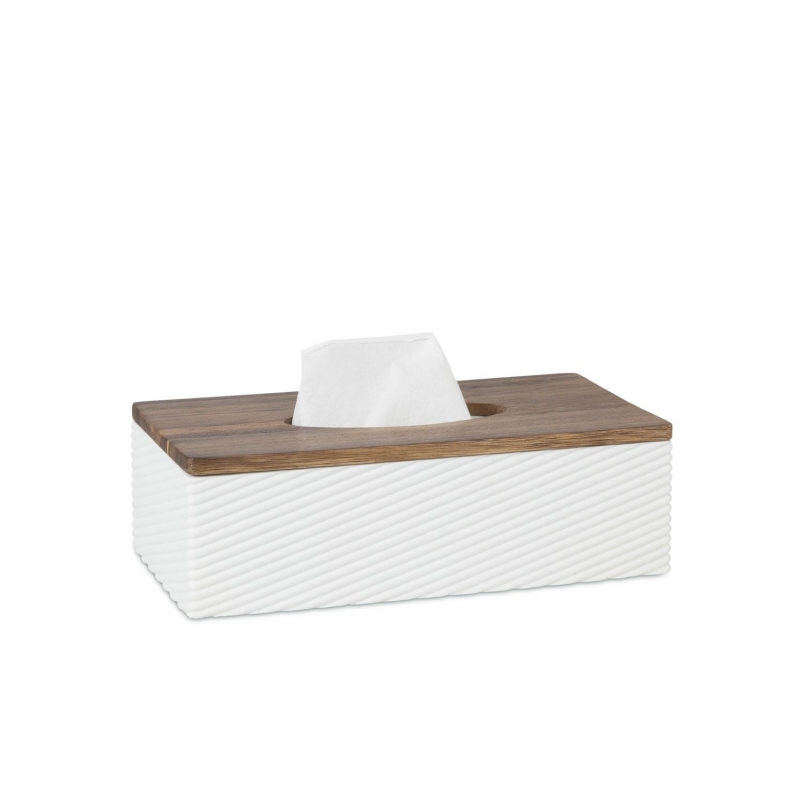 Andrea House - Θήκη Για Χαρτομάντηλα Polyresin Stripes Acacia Wood Andrea House - Θήκη Για Χαρτομάντηλα Polyresin Stripes Acacia Wood