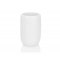 Andrea House - Ποτηράκι Για Οδοντόβουρτσες Cermanic White Round
