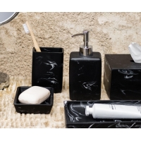 Andrea House - Αντλία Για Σαπούνι Vintage Black Marble Effect