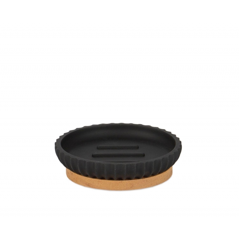 Andrea House - Βάση Για Σαπούνι Wood/Black Resin Andrea House - Βάση Για Σαπούνι Wood/Black Resin