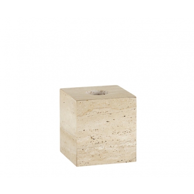 Andrea House - Τετράγωνη Θήκη Για Χαρτομάντηλα Travertine