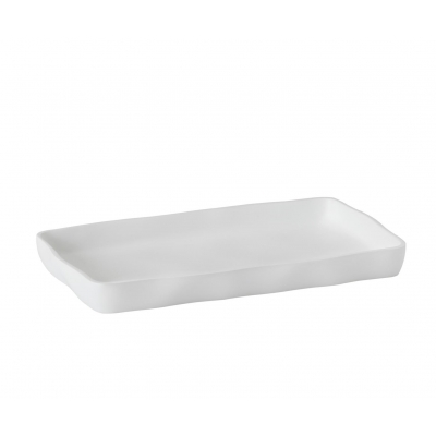 Andrea House - Δίσκος Μπάνιου Irregular White Resin