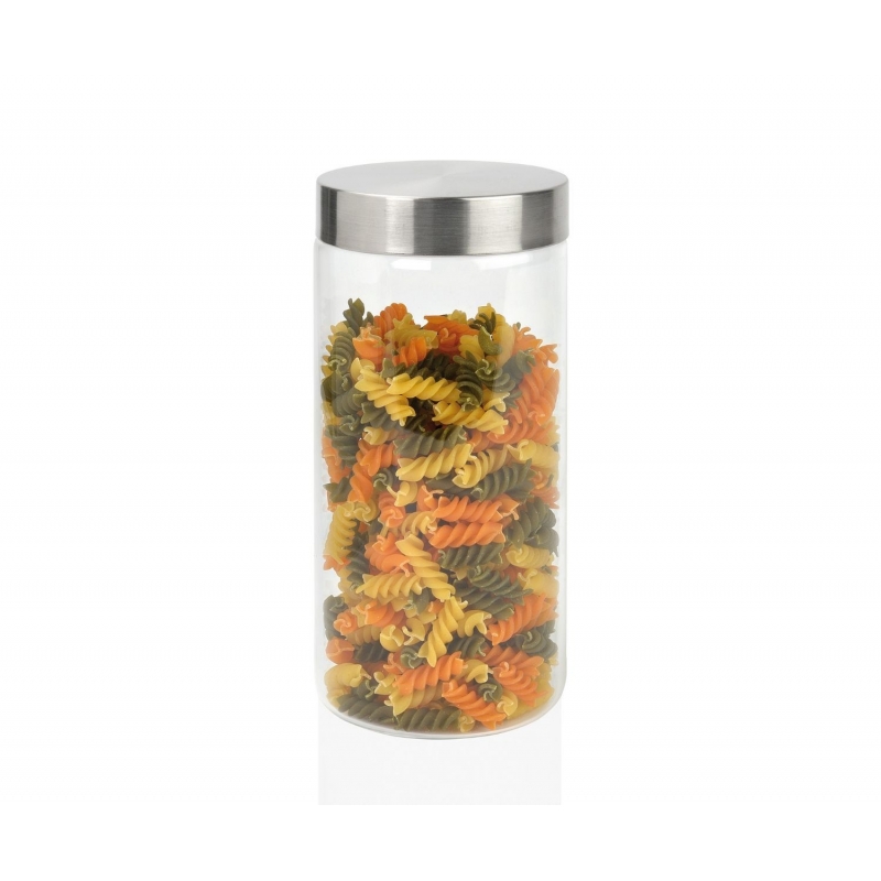 Andrea House - Γυάλινο Δοχείο Με Καπάκι Inox 1400ml Andrea House - Γυάλινο Δοχείο Με Καπάκι Inox 1400ml