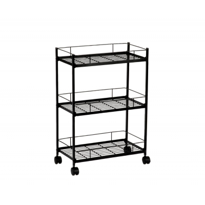 Andrea House - Τρόλει Κουζίνας 3 Επιπέδων Black Andrea House - Τρόλει Κουζίνας 3 Επιπέδων Black