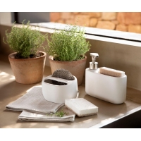 Andrea House - Βάση Για Σφουγγαράκια Κουζίνας Ceramic White