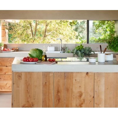 Andrea House - Στρογγυλή Ζαχαριέρα Με Ξύλινο Καπάκι Ceramic White