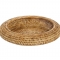 Andrea House - Βαθιά Στρογγυλή Διακοσμητική Πιατέλα Rattan Ø30