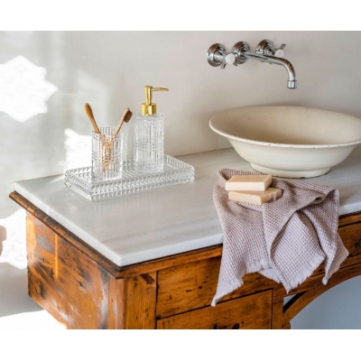 Andrea House - Αντλία Για Σαπούνι Diamond Glass Golden Andrea House - Αντλία Για Σαπούνι Diamond Glass Golden