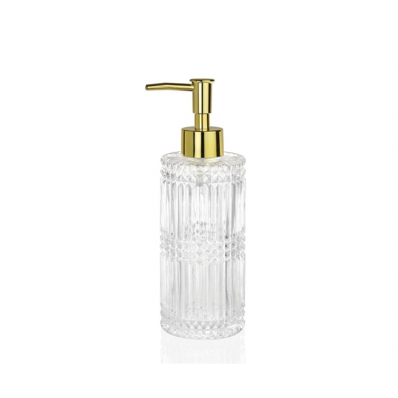 Andrea House - Αντλία Για Σαπούνι Diamond Glass / Golden Andrea House - Αντλία Για Σαπούνι Diamond Glass / Golden